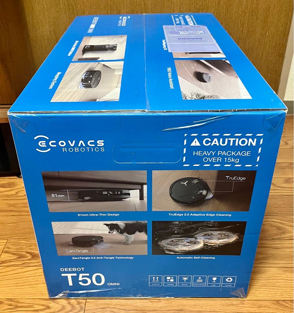 ECOVACS DEEBOT T50 OMNI ブラック ロボット掃除機