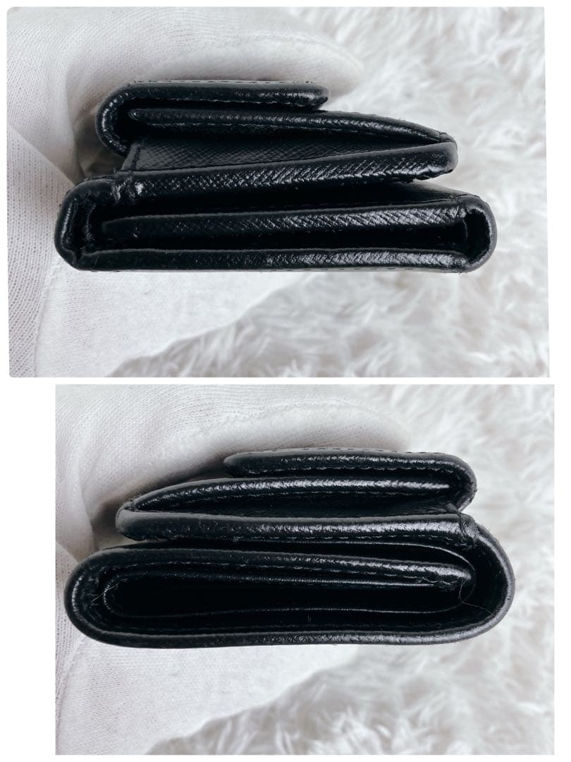 箱付き美品✨ヴィヴィアンウエストウッド　折り財布　サフィアーノ　ブラック　黒