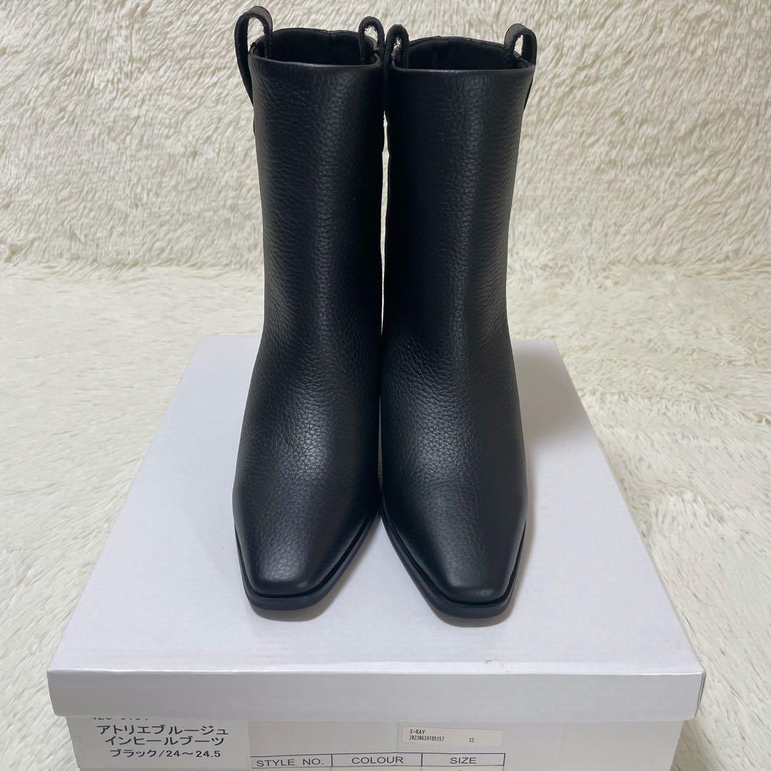 新品未使用品✨定価2.1万　アトリエブルージュ　インヒールブーツ　24.5〜25