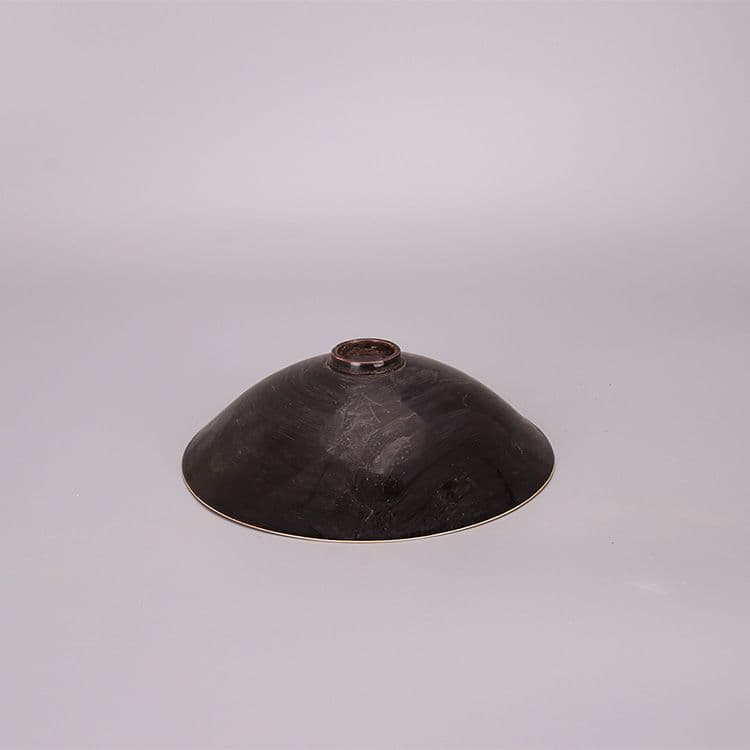 宋定窯彫刻烏金釉龍鳳碗 景徳鎮 陶磁器 装飾品 現代工芸品 美術品 置物