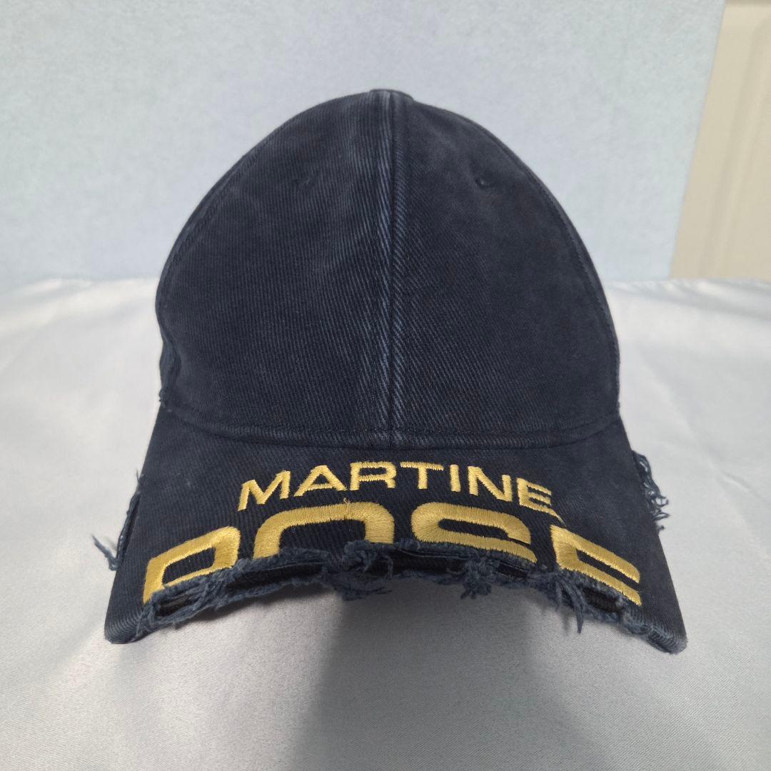 Martine rose 24ss CUT PEAK CAP ネイビー