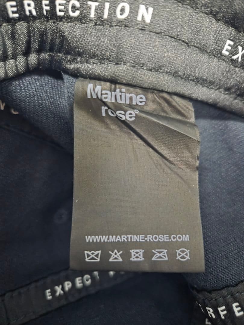 Martine rose 24ss CUT PEAK CAP ネイビー