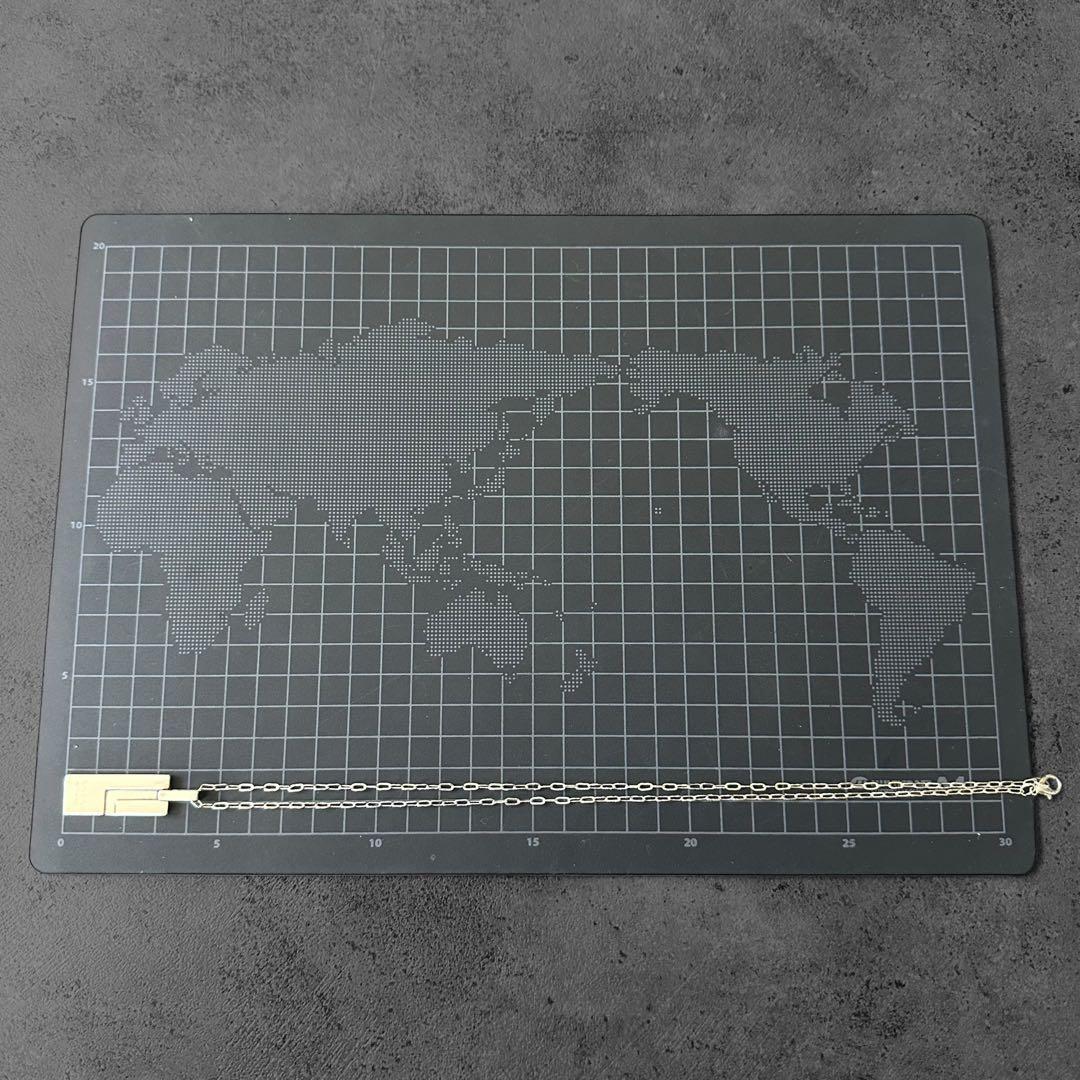 GUCCI SV925 エンボス　Gロゴ　モチーフ　ネックレス