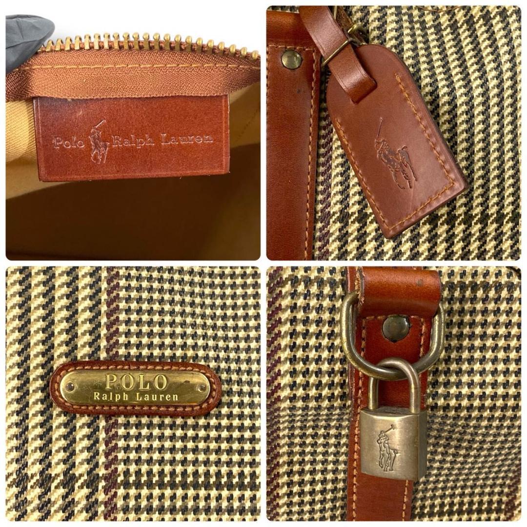 バッグ Vintage Ralph Lauren check Boston bag