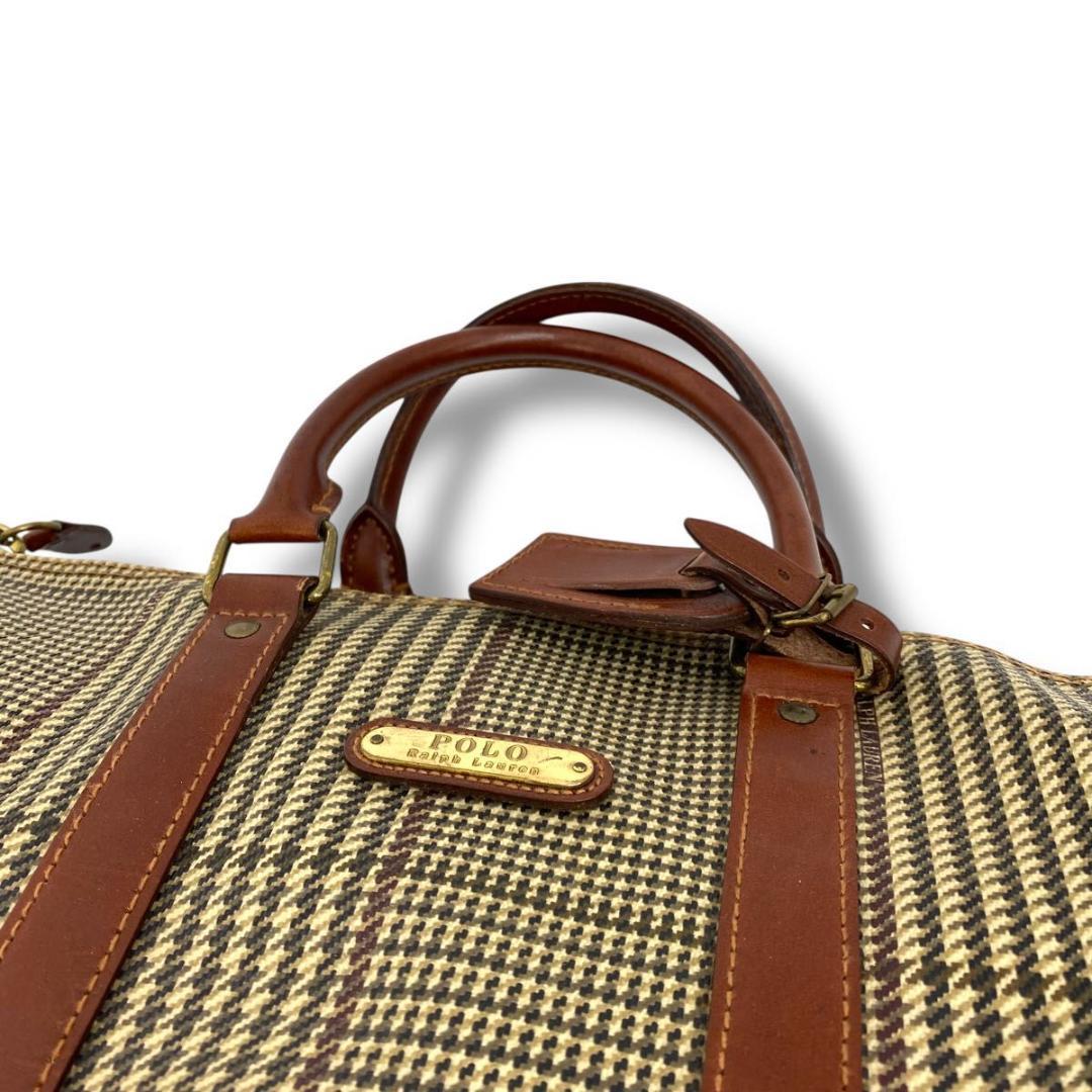 バッグ Vintage Ralph Lauren check Boston bag
