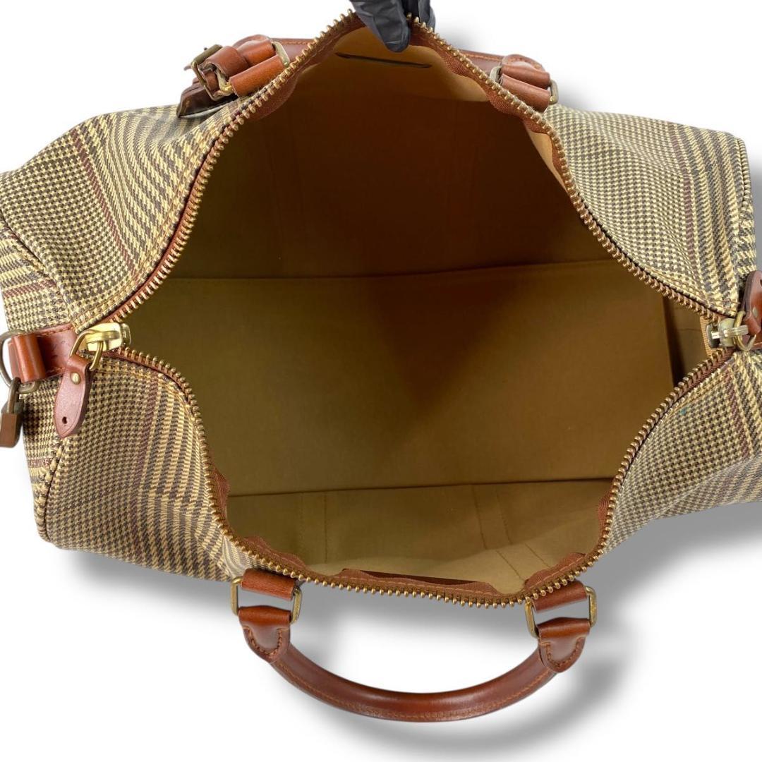 バッグ Vintage Ralph Lauren check Boston bag