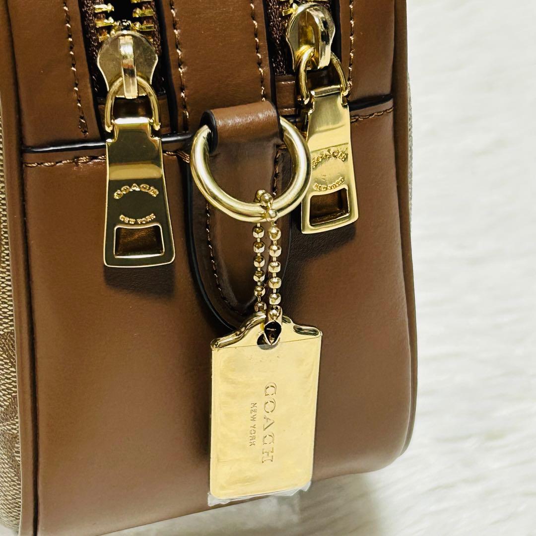 ✨極美品✨【COACH】シグネチャー ショルダーバック カメラバッグ レザー