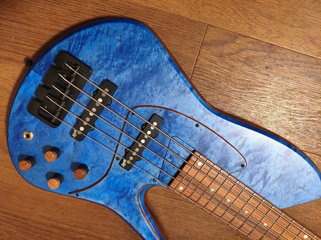ベース Marusya Guitars SC5 Maple Blue