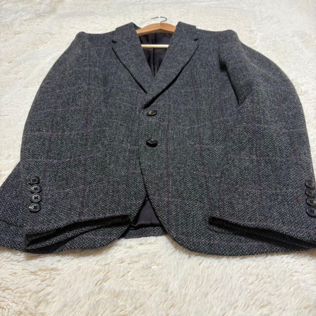 美品　PS Paul Smith ウール テーラードジャケット グレー　ツイード