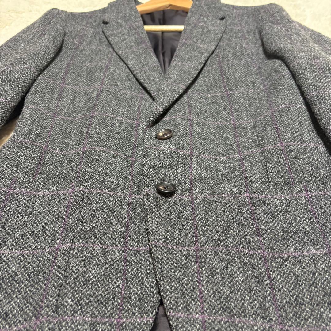 美品　PS Paul Smith ウール テーラードジャケット グレー　ツイード