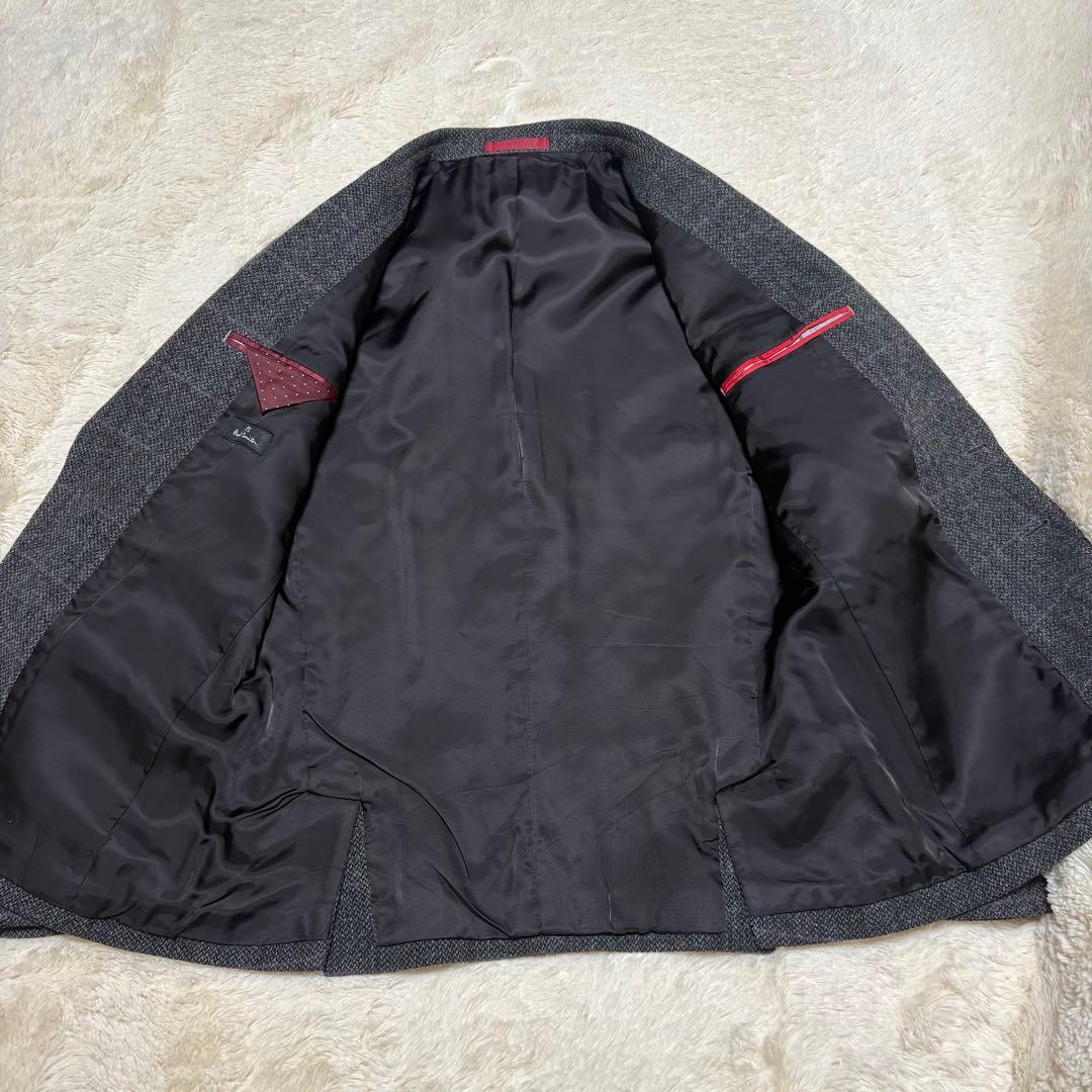 美品　PS Paul Smith ウール テーラードジャケット グレー　ツイード