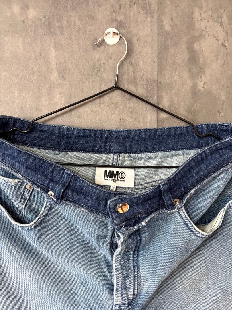 〈早い者勝ち・美品〉マルジェラ　MM6 デニムパンツ　即完売品　切り返し15ss