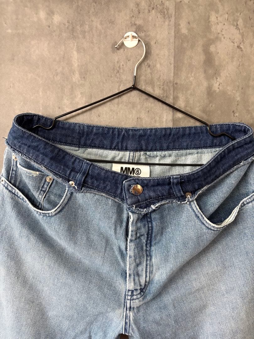 〈早い者勝ち・美品〉マルジェラ　MM6 デニムパンツ　即完売品　切り返し15ss