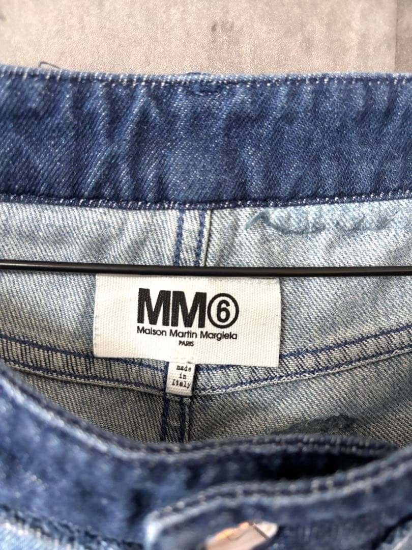 〈早い者勝ち・美品〉マルジェラ　MM6 デニムパンツ　即完売品　切り返し15ss
