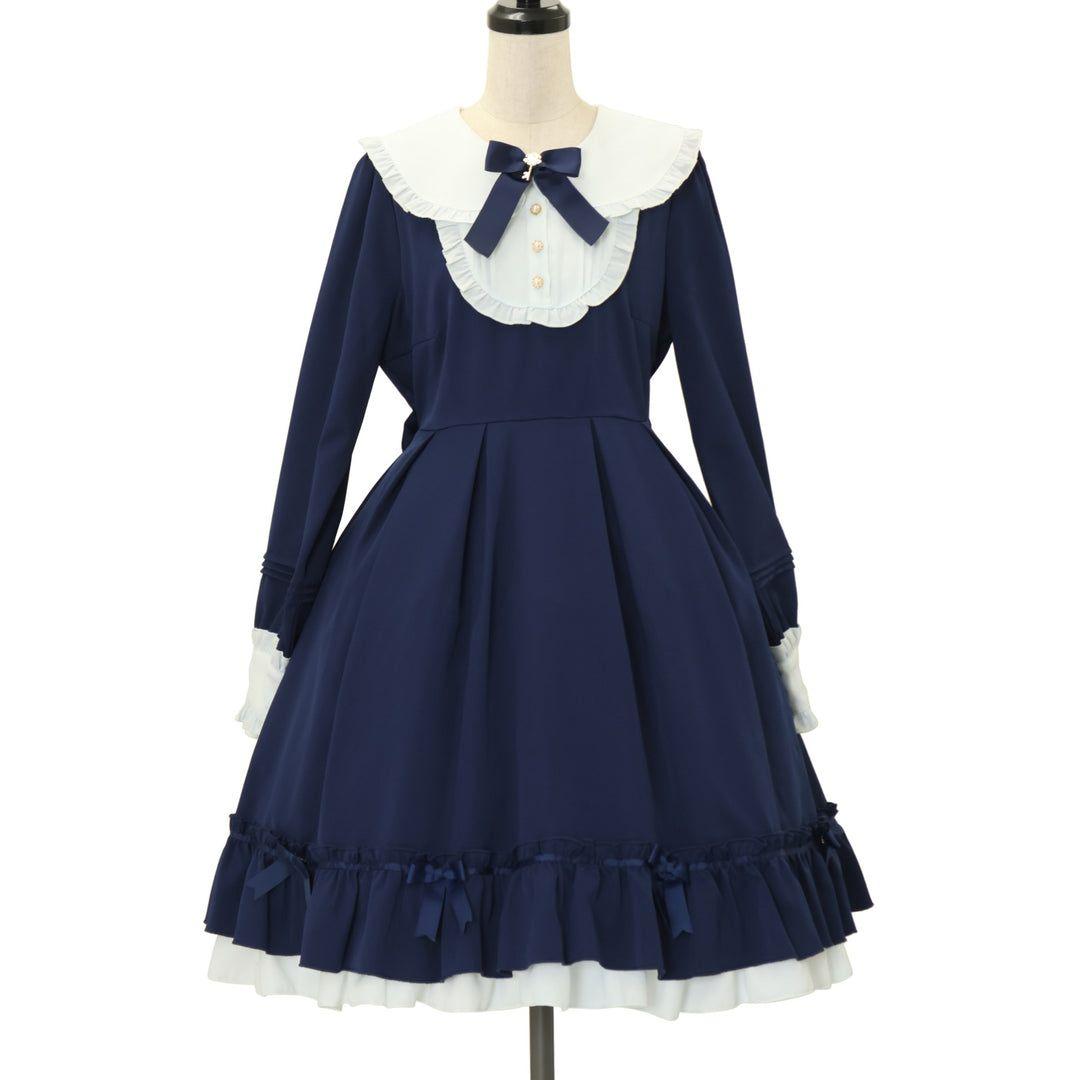 Amavel Classical Maid ワンピース ネイビー