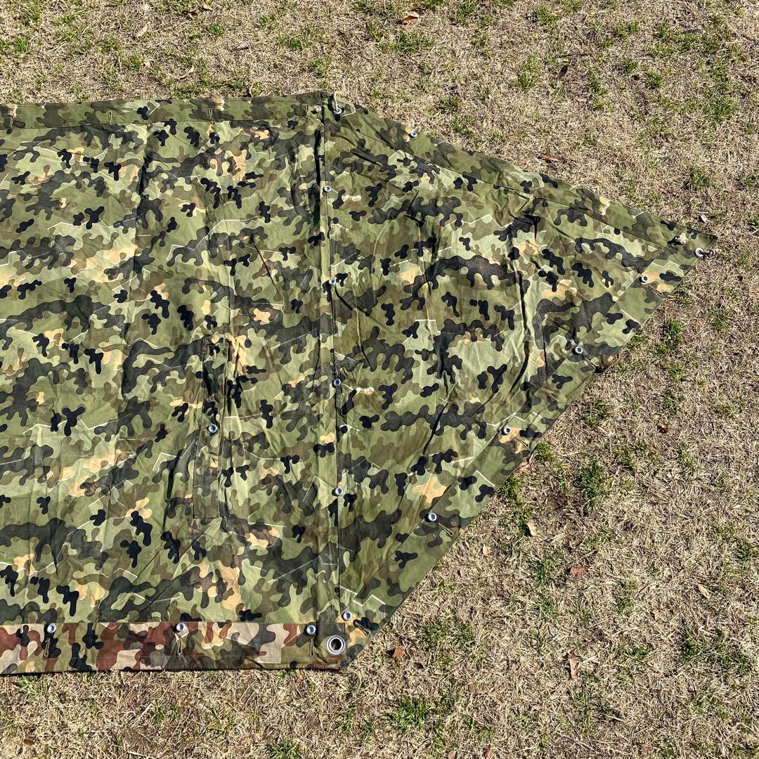 【激レア】ドイツ　軍幕　アメーバカモ　パップテント　ハーフ　１枚　リバーシブル
