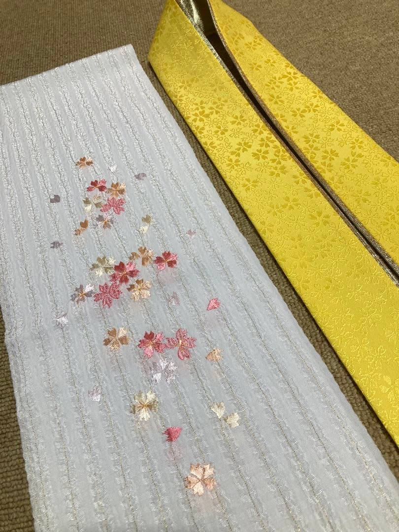 振袖7点セット 茶色地 小豆色 振袖 袋帯 長襦袢 帯締め 帯揚げ 重ね衿 半衿