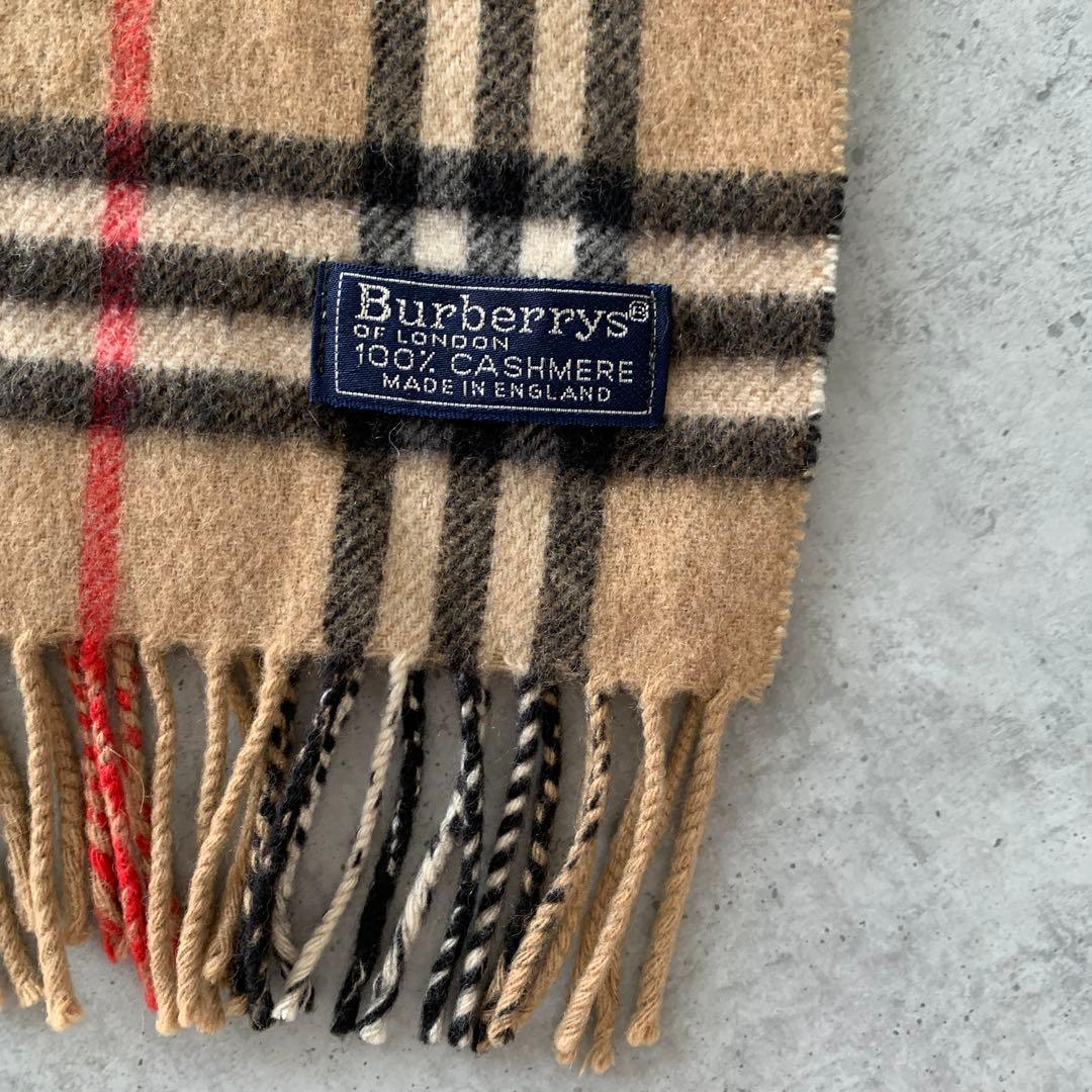 未使用級✨Burberrys カシミヤ100% ノバチェック マフラーバーバリー