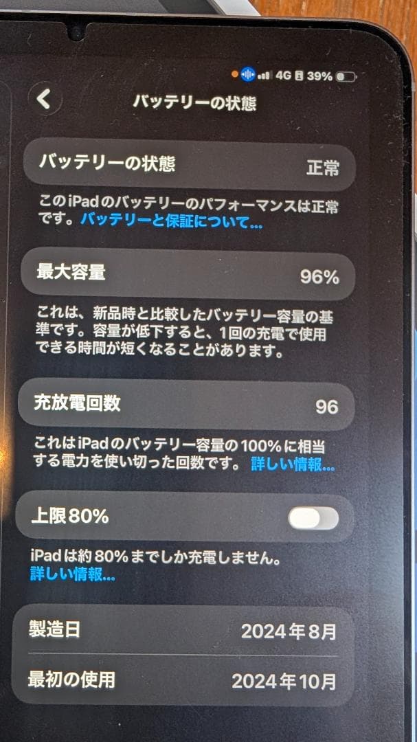 iPad mini 第7世代　本体 128Gb Wi-Fi+Cellular