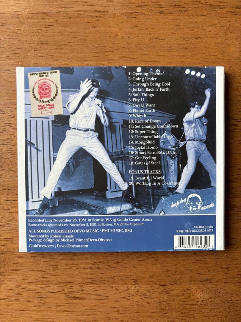 洋楽 LIVE 1981 SEATTLE / DEVO CD