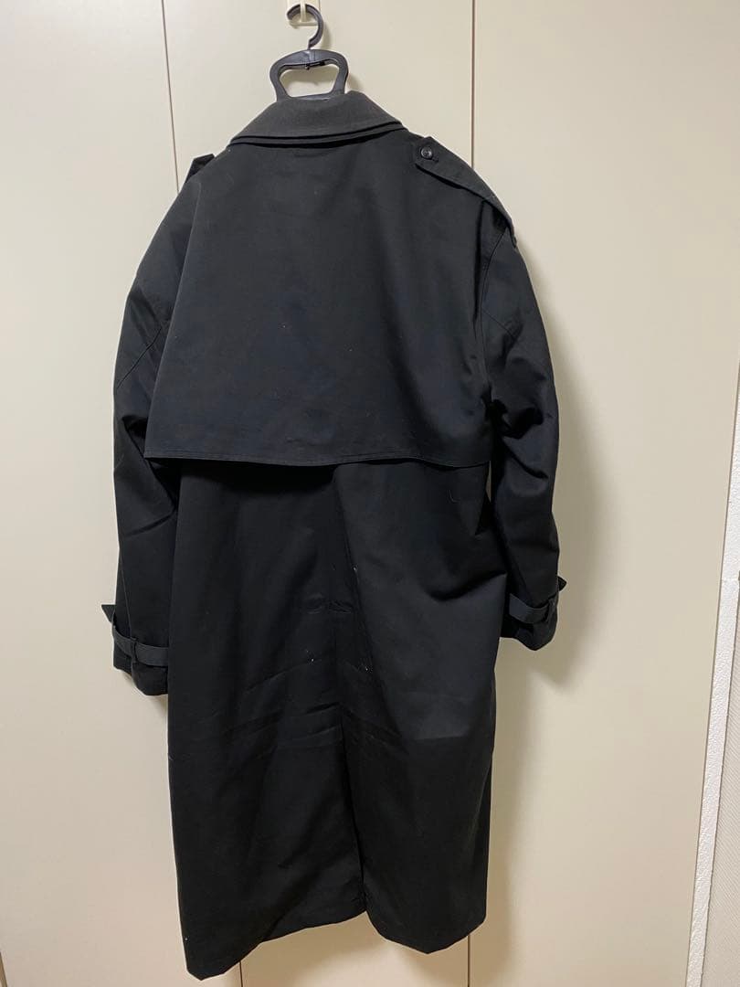 【LURAKU】Collar Switch Long Trench Coat