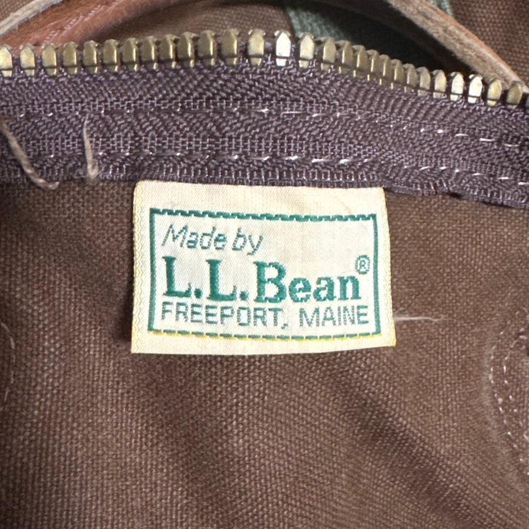 80’s L.L.Bean ダッフルバッグ ボストン ビンテージ レザーハンドル