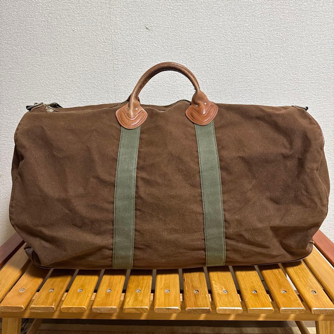 80’s L.L.Bean ダッフルバッグ ボストン ビンテージ レザーハンドル