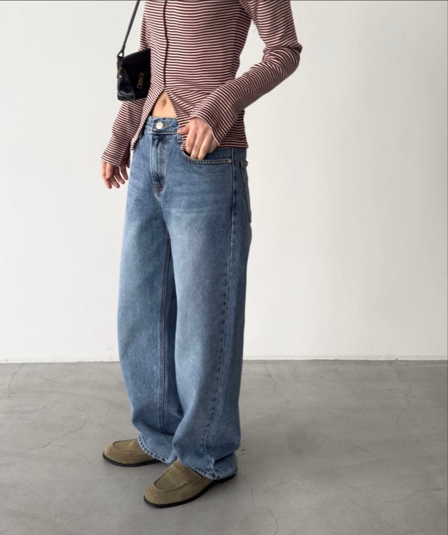 【CANAL JEAN】El mar　レギュラーストレートデニムパンツ