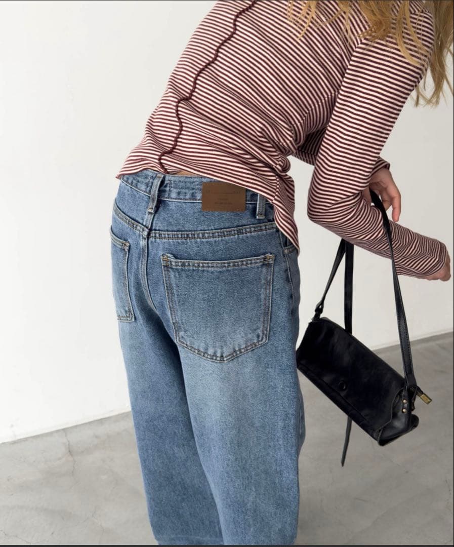 【CANAL JEAN】El mar　レギュラーストレートデニムパンツ