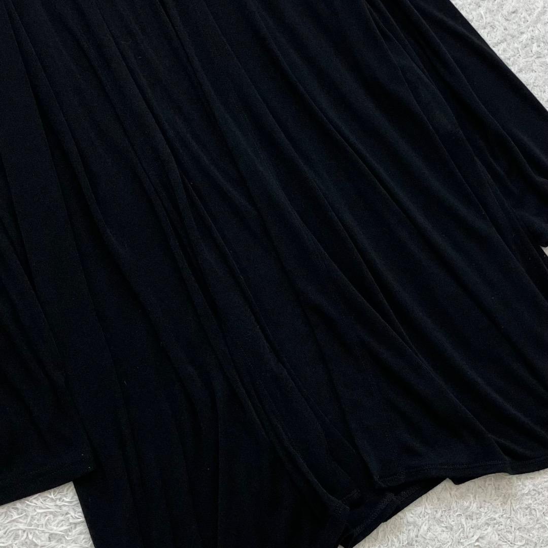 未使用級✨23区 カーディガン ロング丈 大きいサイズ 48 4XL 洗える 黒