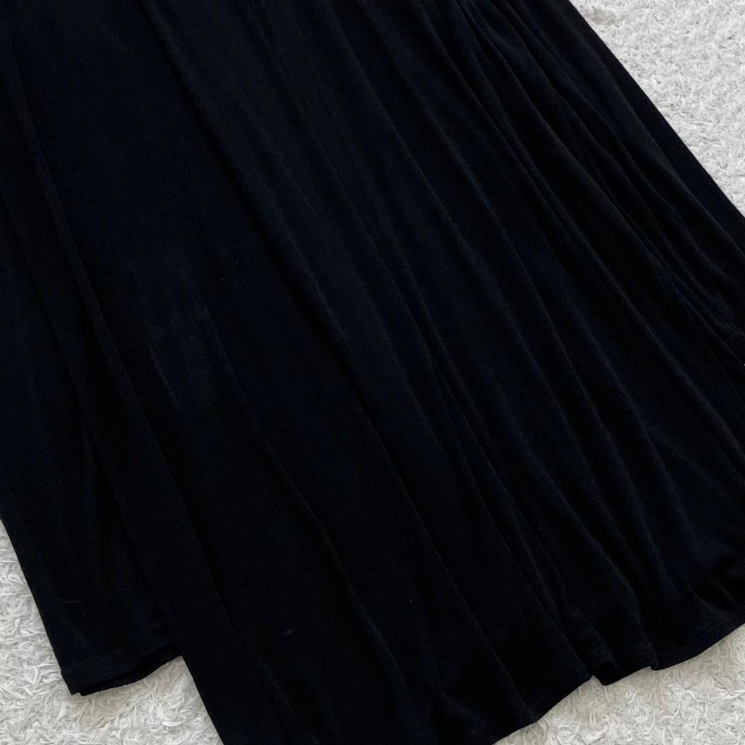 未使用級✨23区 カーディガン ロング丈 大きいサイズ 48 4XL 洗える 黒