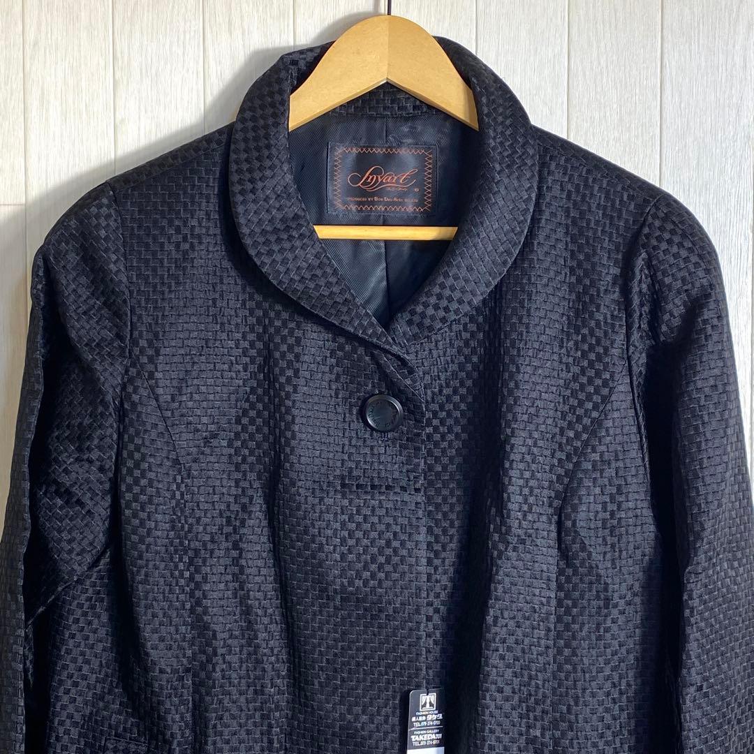 新品 定価14万！Snyart スニーアート シルク ロングコート13 ブラック