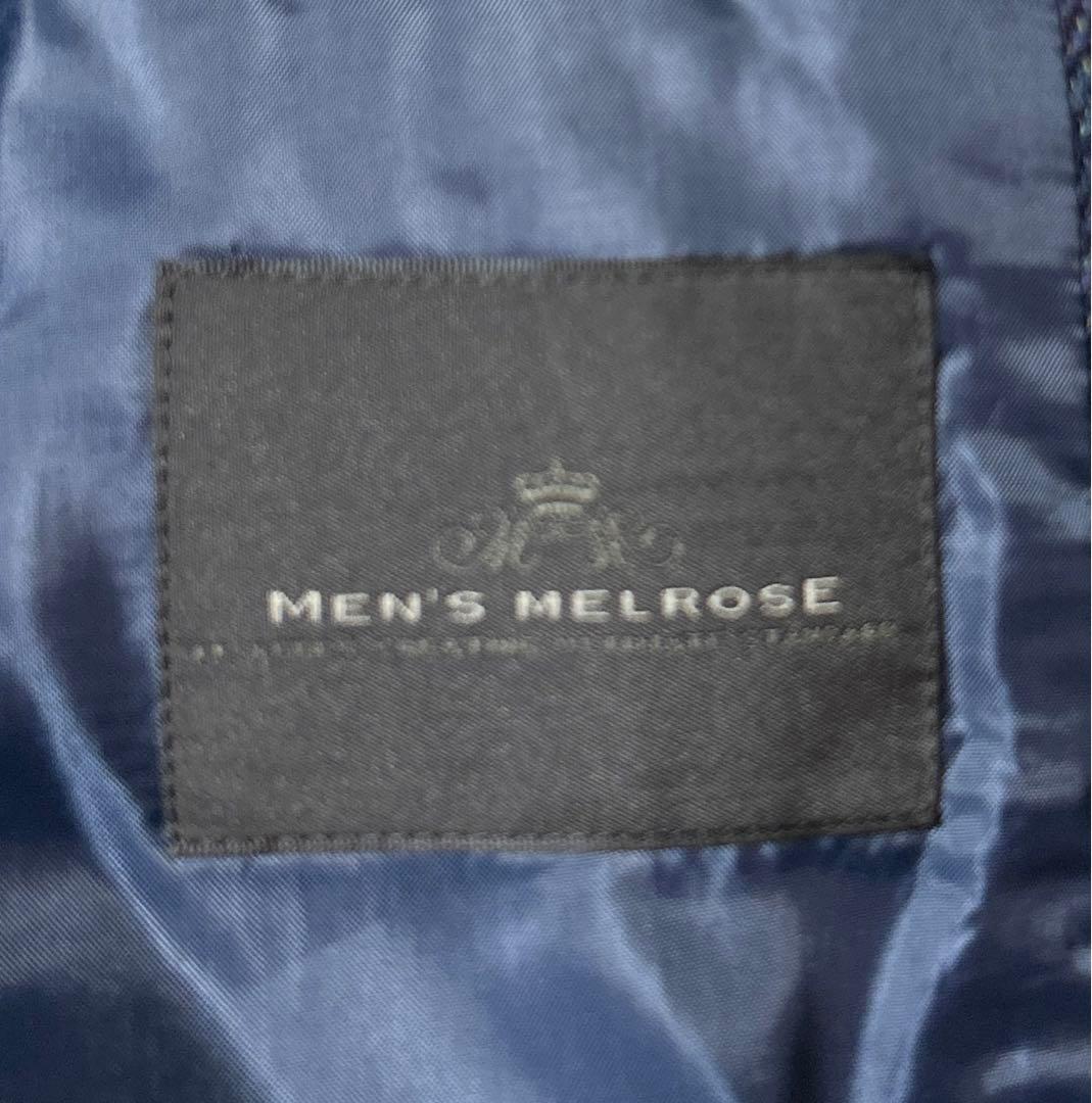 【未使用品】MEN'S MELROSE ウールテーラードジャケット ネイビー L