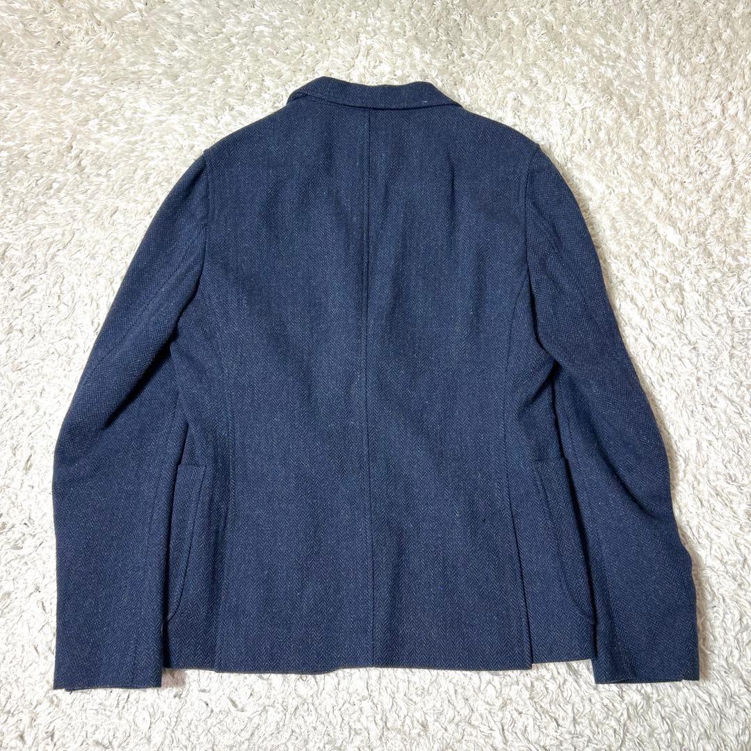 【未使用品】MEN'S MELROSE ウールテーラードジャケット ネイビー L
