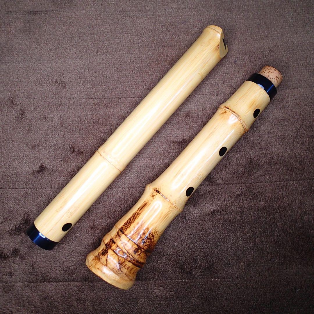 尺八 ワダ楽器 蝴蝶 高級合竹曲管 一尺八寸管