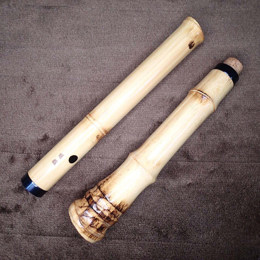 尺八 ワダ楽器 蝴蝶 高級合竹曲管 一尺八寸管