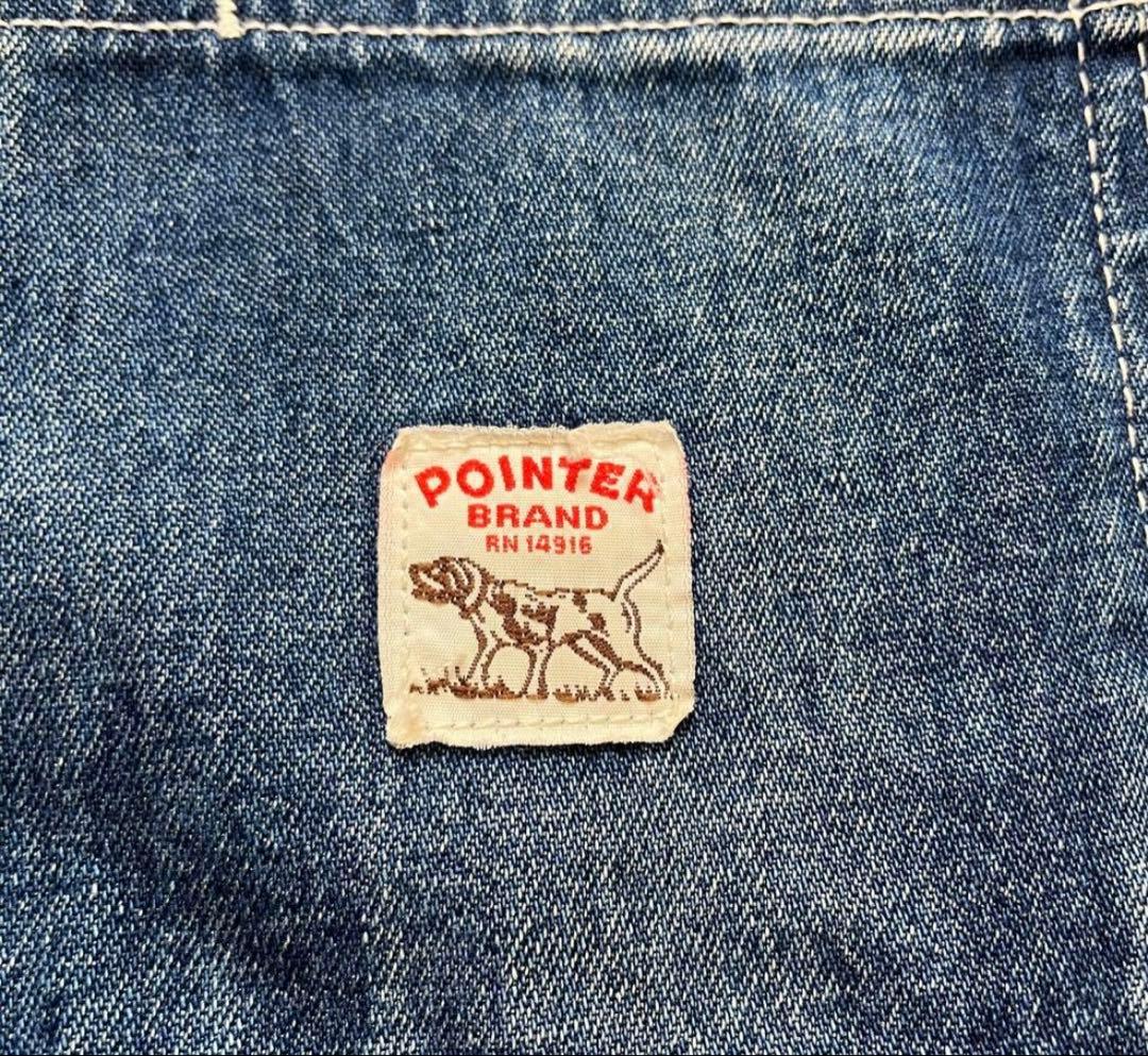 希少XLサイズ アメリカ 90s ポインター POINTER デニムカバーオール