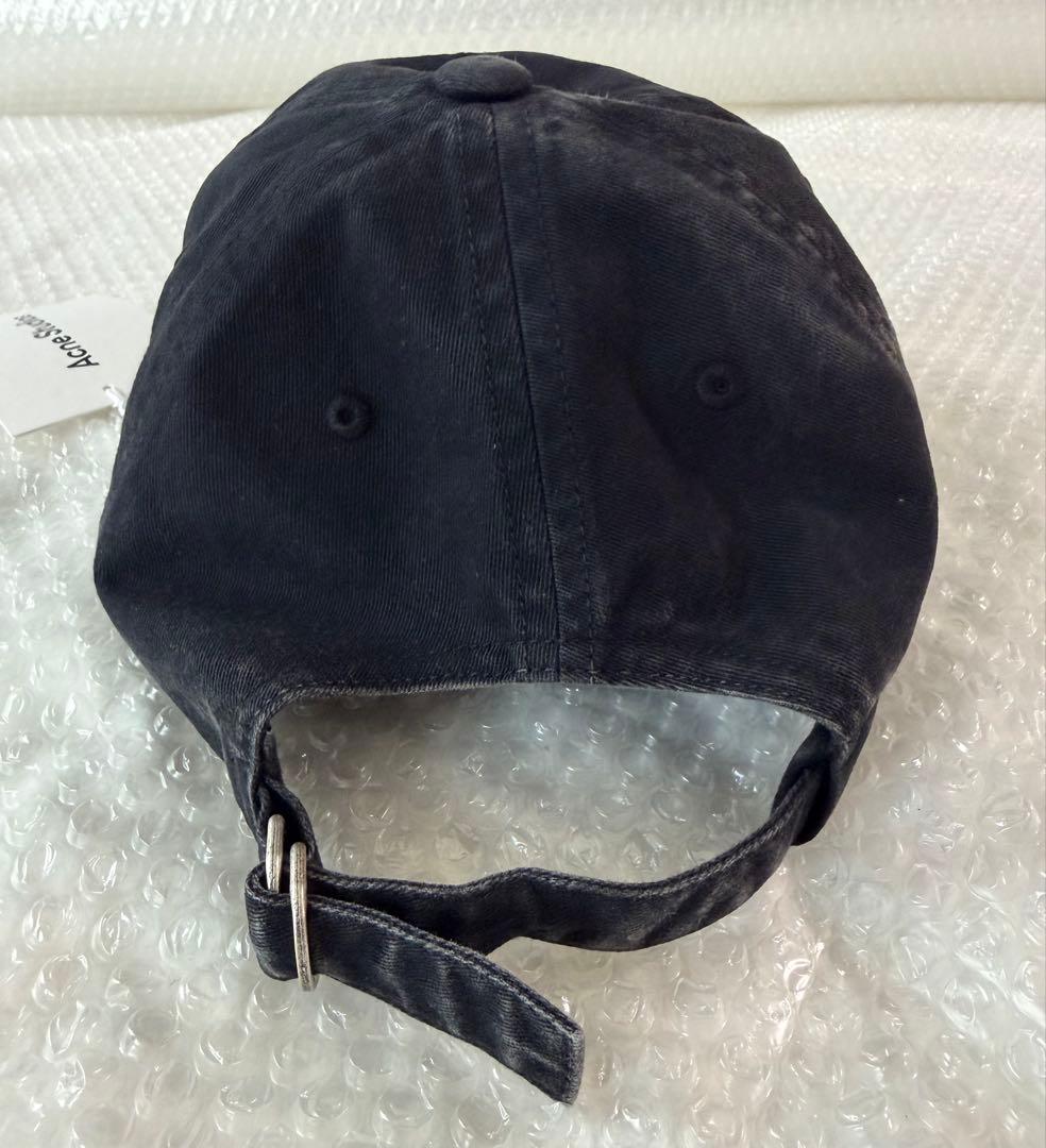 アクネ　Acne Studios ロゴ　キャップ　黒　ブラック　現行品　新品本物