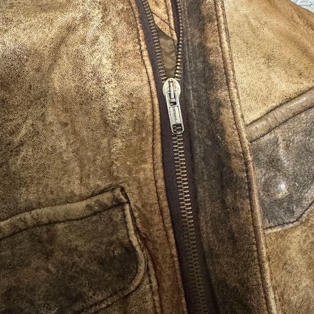 shott 70s ヴィンテージ激レア　ma-1 レザー　shott bros