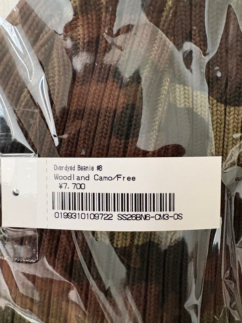 帽子 supreme Overdyed Beanie Woodland Camo