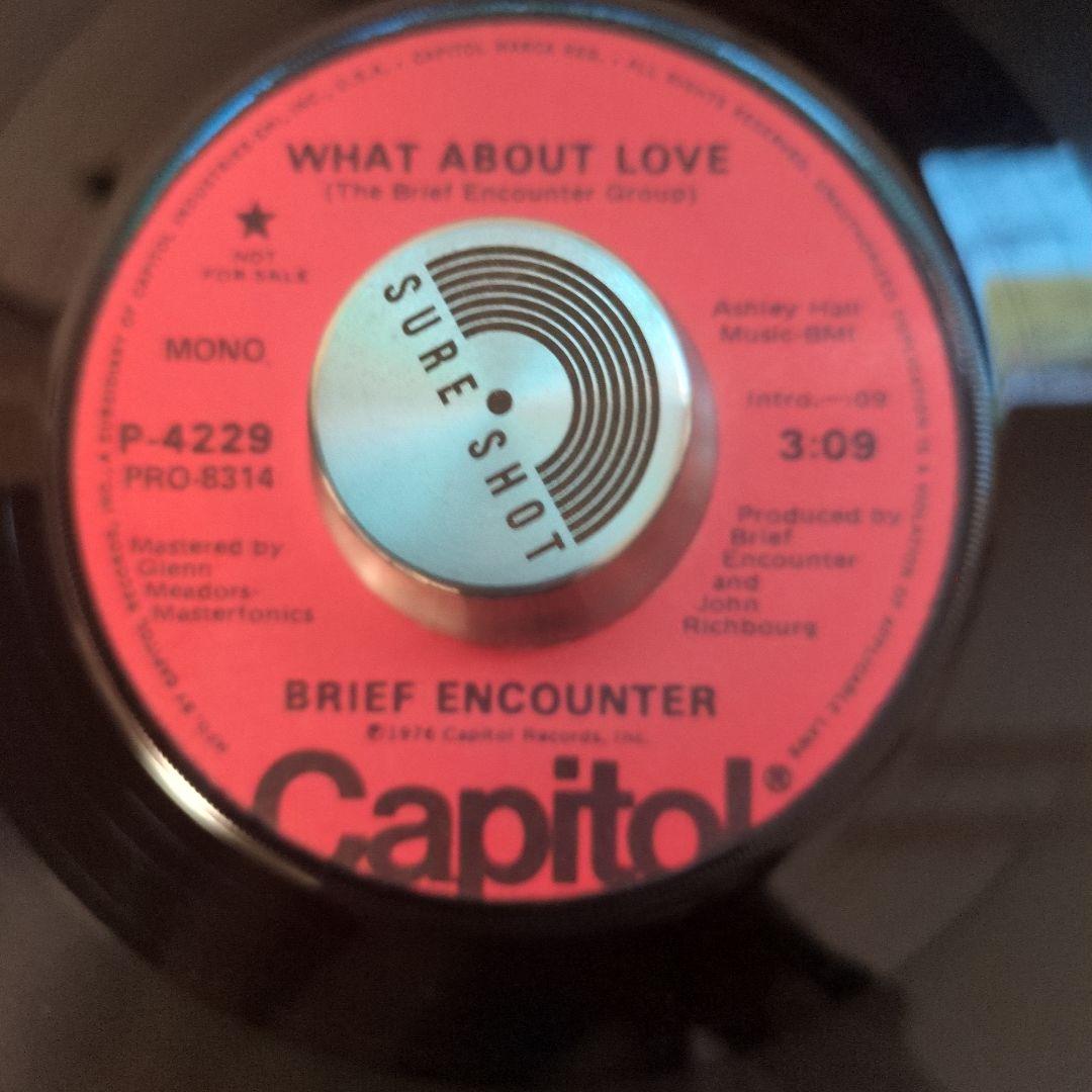 洋楽 BRIEF ENCOUNTER WHAT ABOUT LOVE