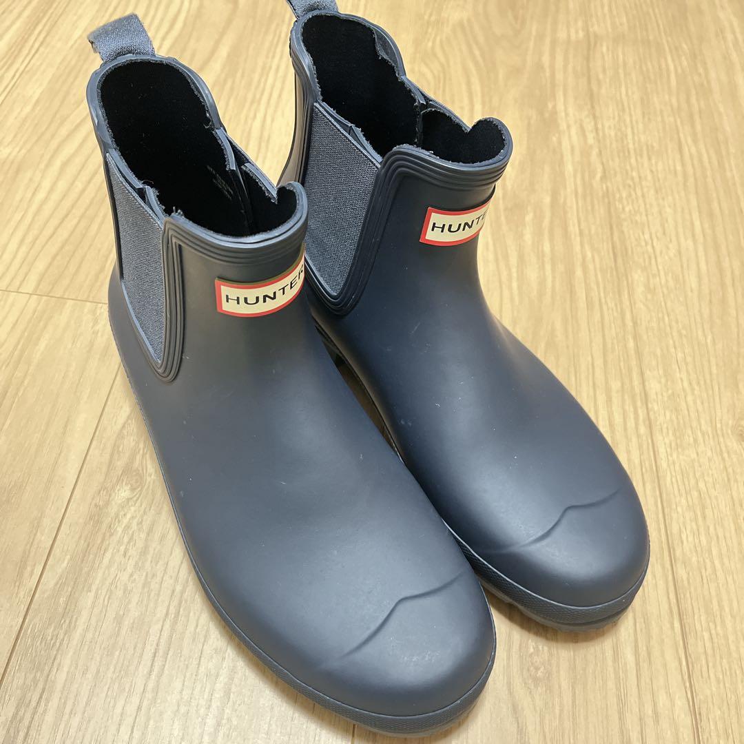 美品　HUNTER チェルシーレインブーツ ブラック　26.5