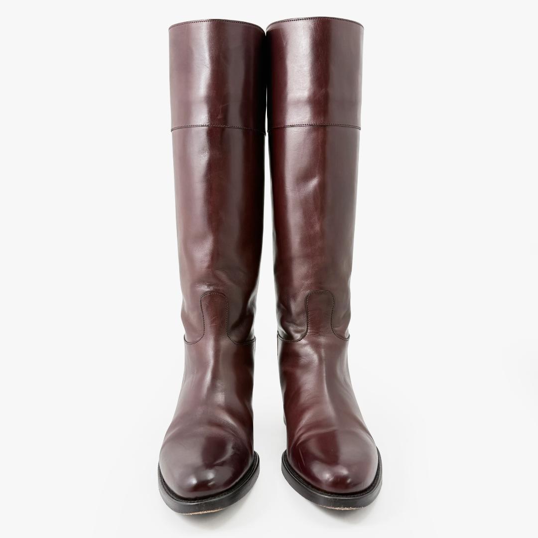 定価16万【美品】サルトル クロスストラップ バックジップ ロングブーツ 38