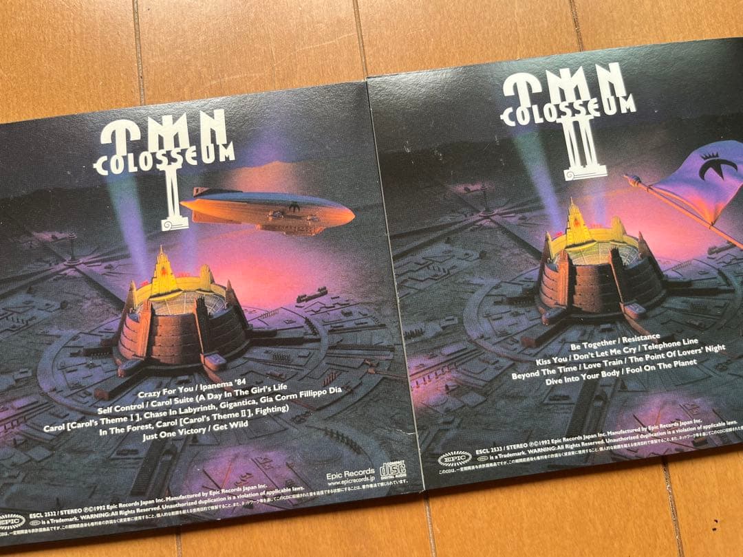 【限定紙ジャケット盤】2枚 TM NETWORK TMN COLOSSEUM