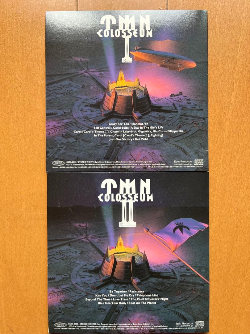 【限定紙ジャケット盤】2枚 TM NETWORK TMN COLOSSEUM