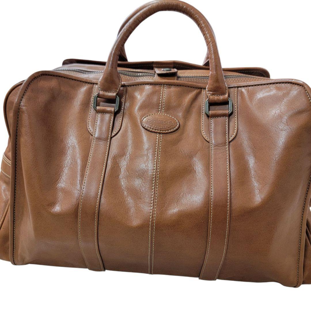 PORTER ポーター Cortina コルチナ 牛革 ボストンバッグ 旅行 茶