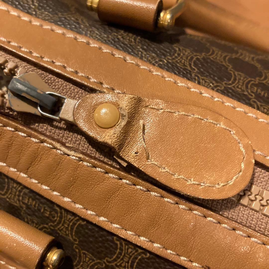CELINE セリーヌ　マカダム柄　ボストンバック