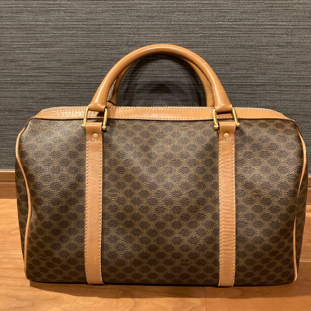 CELINE セリーヌ　マカダム柄　ボストンバック