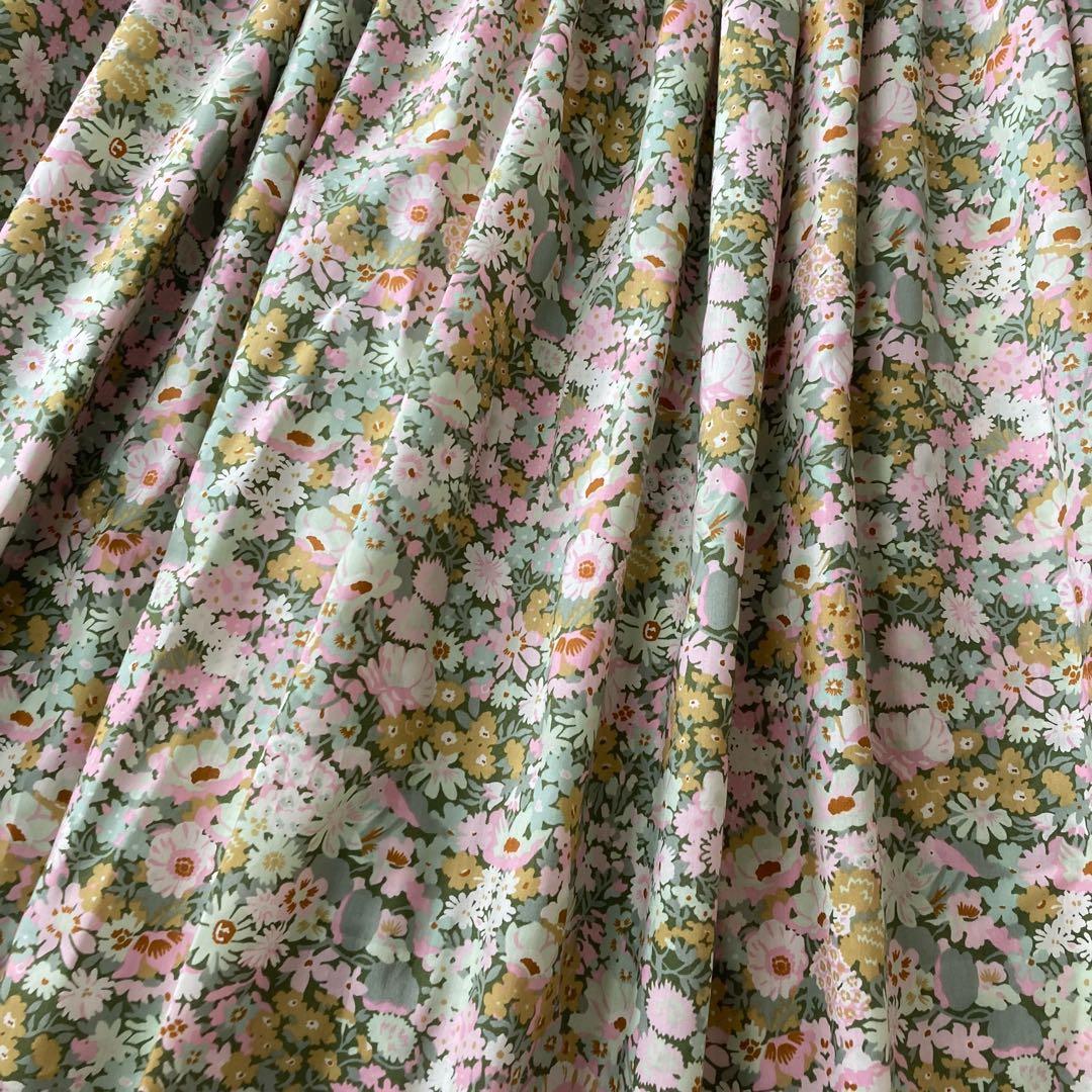 リバティ　ソープ　ロングスカート　ローラアシュレイ　check&stripe好き