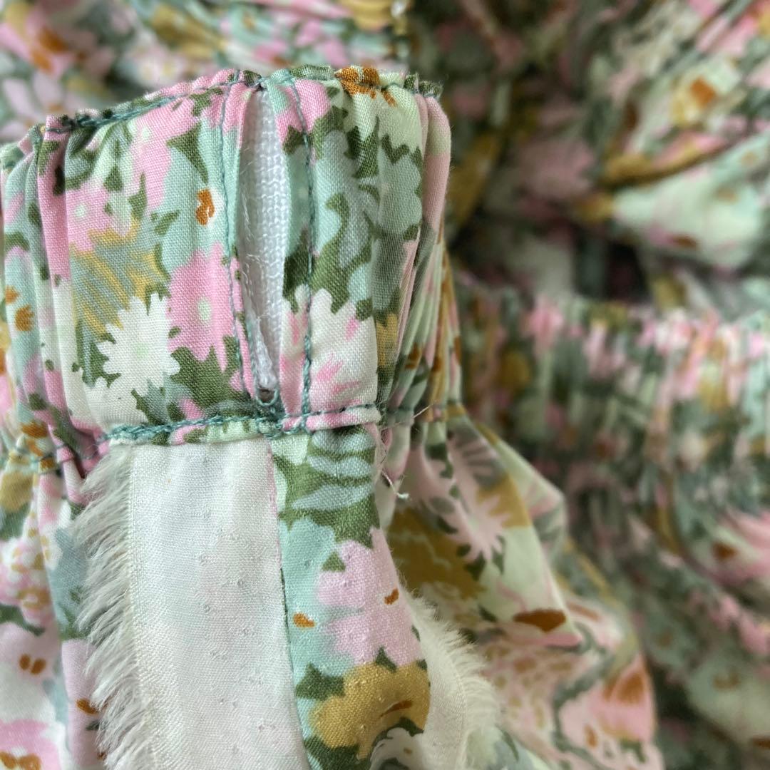 リバティ　ソープ　ロングスカート　ローラアシュレイ　check&stripe好き